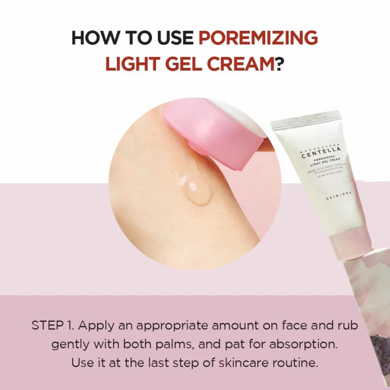 Korean Centella Pink Salt Travel Kit,PoreMizing Toner,Foam,Pore Care Fresh Ampoule and Light Gel Cream Daily Skincare Mini Sets